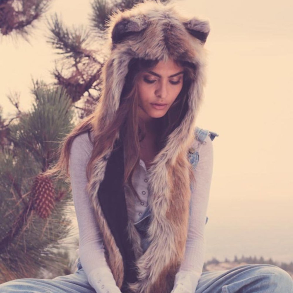 SpiritHoods Red Fox Hood with Pockets